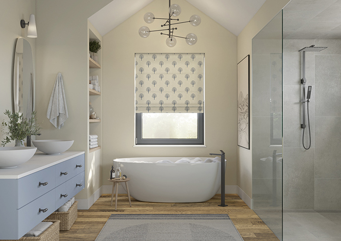 Emily Bond Yew Tree, Navy - Roman Blind - Image 3